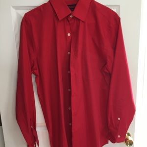 Plain red dress shirt